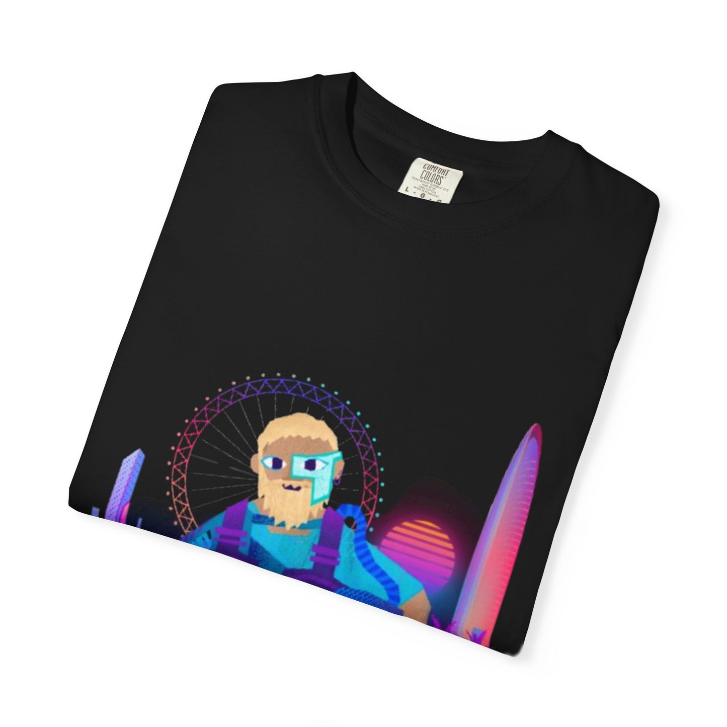 Down to Ride Cyberpunk Rider T-shirt