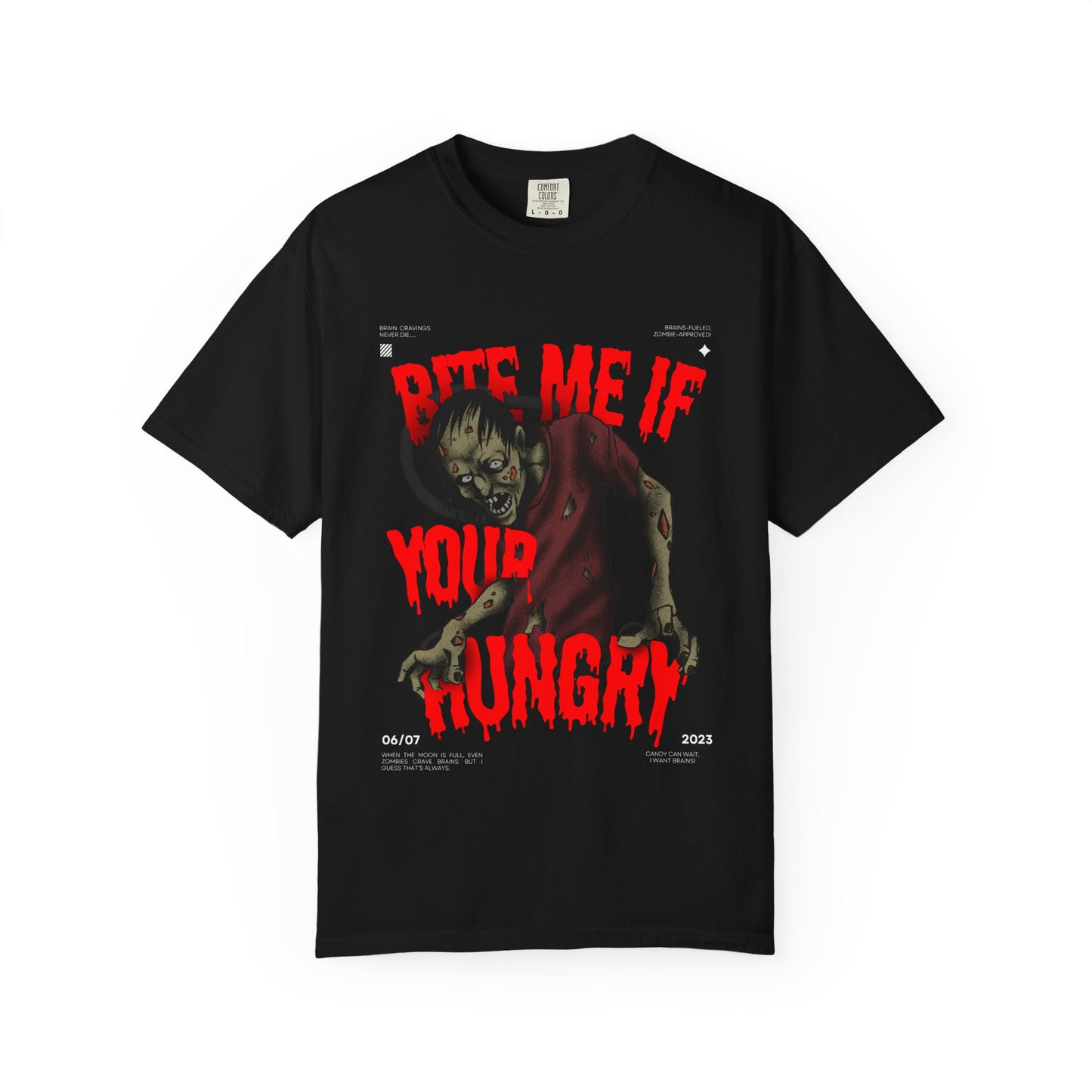 "Bite Me If You're Hungry" Horror T-Shirt