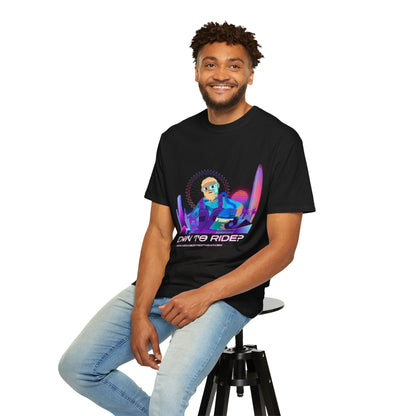 Down to Ride Cyberpunk Rider T-shirt